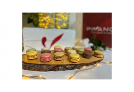  Sélections de mini macarons gourmands- 24 pcs